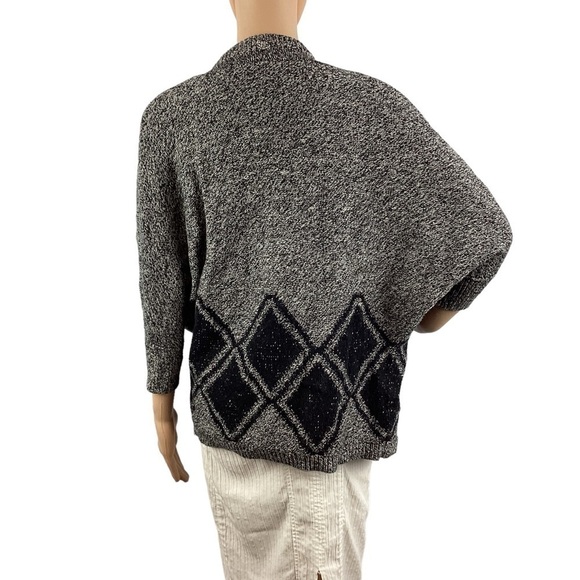 Madewell All Angles Drape Front Cardigan Size XS/S Gray Black - Picture 5 of 7